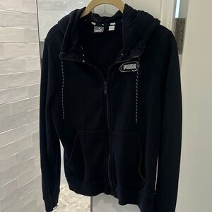 Women’s Puma Black Full-Zip Hoodie Size Small